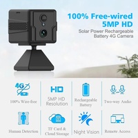 Kamera Keamanan Rumah Pintar CCTV SIM 4G Mini Portabel HD Sudut Lebar, Monitor Video, Kamera Mini Nirkabel