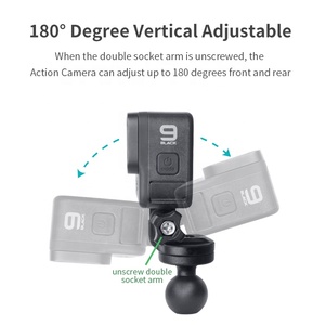 ถ้วยดูดพร้อมแขนสําหรับ GoPro HERO6/05 Contour สีดําและ <span class=keywords><strong>Sony</strong></span> <span class=keywords><strong>Action</strong></span> <span class=keywords><strong>Cam</strong></span> ติดที่กระจกรถยนต์หรือหน้าต่าง - Product Image 4