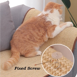 Alfombrilla antideslizante de Sisal Natural <span class=keywords><strong>para</strong></span> rascar <span class=keywords><strong>gatos</strong></span>, almohadilla <span class=keywords><strong>para</strong></span> dormir <span class=keywords><strong>para</strong></span> proteger muebles, patas, alfombras, Protector de sofá - Product Image 4