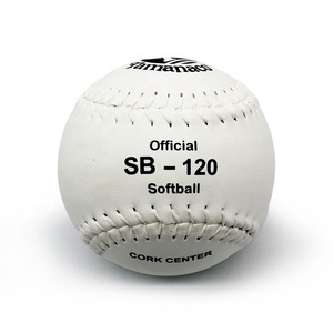 Pelota de Sóftbol de Lanzamiento Lento <span class=keywords><strong>Tamanaco</strong></span> SB-120 de 12 Pulgadas en Piel Sintética de PVC Blanca para Entrenamiento - Product Image 1