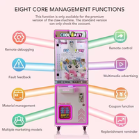 Jeux de pièces en peluche distributeur automatique petite Machine à clipser prix Machines à cadeaux Mini Machine à clipser pour enfants
