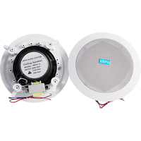 Haut-parleur encastré au plafond de 5,25 pouces, 20 W, 100 V, boîtier métallique, système audio bidirectionnel pour hôtels