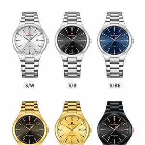 NAVIFORCE, relojes de diseño Original a la moda para hombre, relojes de pulsera de acero inoxidable con calendario sencillo, relojes de pulsera impermeables para hombre, reloj Masculino - Product Image 5