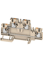 Bloc de jonction PCB à double couche Weidmuller A2T série 2.5, 100A, à brancher, 1547610000