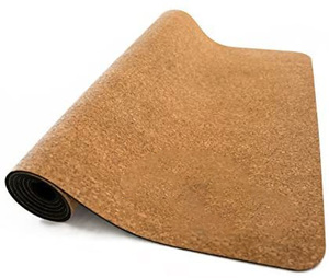 Tapete de Yoga <span class=keywords><strong>Mandara</strong></span> de Caucho Reciclado para Fitness, Color Madera de Corcho y Negro, 183 cm - Product Image 5