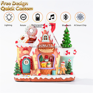 Ornamento Natalizio 3D Illuminato a LED di Alta Qualità, Decorazione da Tavolo, Figurina Decorativa Festiva, <span class=keywords><strong>Villaggio</strong></span> Natalizio - Product Image 2