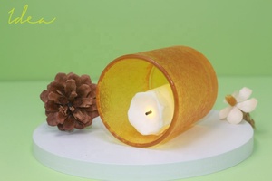 Velas de Navidad de alta calidad al mejor precio personalizadas, tarro de 7oz, portavelas de vidrio en aerosol con purpurina DIY, tarro de vidrio para Decoración - Product Image 3