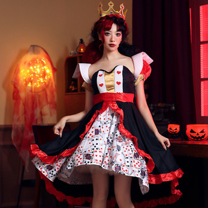 Costume d'Halloween Reine Pêche, Robe Cœur, Déguisement Cosplay pour Femme Adulte, Performance Scénique, Thème Conte du Pays des Merveilles - Product Image 2
