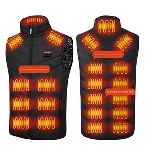 سترة رجالي كلاسيكية ساخنة بوليستر مبطنة 3 مستويات درجة حرارة الجسم ساخنة سترة ببطارية ساخنة - Product Image 1