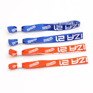 Bracelet de verrouillage <span class=keywords><strong>en</strong></span> plastique écologique bon marché avec logo personnalisé bricolage fait à la main avec ruban personnalisé pour les événements promotionnels - Product Image 4