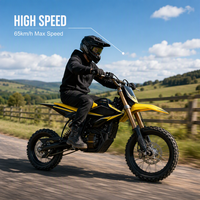 Motocicleta Todoterreno Eléctrica HyperBee Style de 8000W con Alto Torque, 58V 22Ah, Suspensión Hidráulica Delantera y Trasera, Neumáticos con Nudos