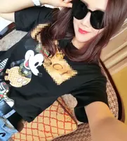 여름 반팔 여성 유명 브랜드 cc t 셔츠 그래픽 디즈니 여성 camisetas de mickey T 셔츠