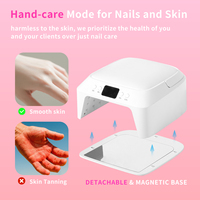 SNRQI plus récent grand espace Design main et pied Compatible 48W UV 71 LED lampe à ongles L3 main intelligente protéger efficace Nail Art durcissement