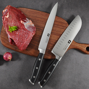 热销高碳不锈钢8英寸双刃环保锋利厨房厨师刀 - Product Image 2