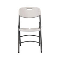 Table et chaises pliantes en résine plastique pliable empilable pour banquet de mariage, événement, extérieur, couleurs blanches