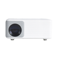 Mini projecteur intelligent à prix d'usine pour cinéma maison et soirées, 720P LCD, haut-parleurs intégrés, portable, 1500 lumens LED, 1080p