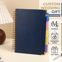 Carnet à spirales personnalisé en cuir PU avec sangle et papier épais pour cadeaux de conférence, événements professionnels et programmes de vente au détail