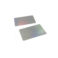 Carte à puce de médias sociaux à effet arc-en-ciel carte NFC PVC hologramme imprimable avec code QR unique