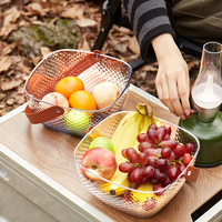 Fruitplateau Groothandel Simpel en Modieus Fruitplateau Huishoudelijk Hoge Kwaliteit Buiten Transparant Handvat Fruitmand