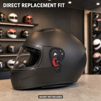 Plaque de base de remplacement pour mécanisme de visière de casque QKE Q111, paire avec vis, emballage en sac OPP