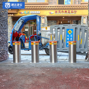 Yol bloğu güvenlik bariyeri bakım kolaylığı aydınlatma seçenekleri yükseklik özelleştirilmiş otomatik geri çekilebilir baba çıkarılabilir direkler - Product Image 3