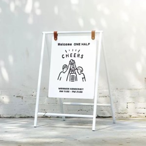 Chuanghui Dubbelzijdige Opvouwbare Poedercoating Stalen Staande Buiten A-Frame Stoepbord Display Standaard 1 Jaar Garantie - Product Image 6