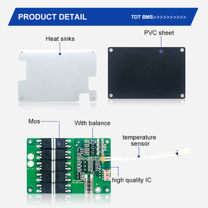 Carte BMS PCBA adaptée 4S 40A 12.8V pour batterie lithium 18650, module de cellule à courant 40A - Product Image 2