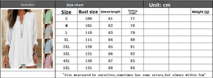 S-<span class=keywords><strong>5XL</strong></span> Frühling Übergröße Damen Blusen Weiß V-Ausschnitt Langarm Lose Bluse Weiblich Frühling Elegant Lässig Trendy Damenkleidung - Product Image 2