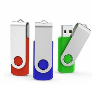 แฟลชไดรฟ์โลหะแบบหมุนได้หลากสี ขนาด 4GB 8GB 16GB 32GB พร้อมพอร์ต USB 2.0 - Product Image 2
