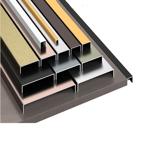 <span class=keywords><strong>Plinthe</strong></span> en alliage d'aluminium noir brossé, moulure métallique moderne pour rénovation de bureau - Product Image 2