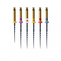 Jingc Kit de Fresas Endodontiques Rotatives Endo en Alliage Nickel-Titane Bleu Thermosensible, Boîte de 6 Pièces, ISO13485