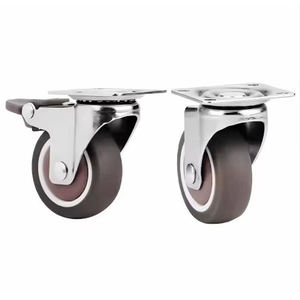 Roulettes universelles silencieuses en acier avec frein, roues de remplacement pour meubles, lit d'hôpital, salle de bain, style design moderne, 40 mm - Product Image 3