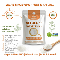 Kangherb OEM Étiquette Privée Extrait Végétal Allulose de Qualité Alimentaire en Poudre Édulcorant Non-OGM Certifié 100% Végétalien et à Base de Plantes
