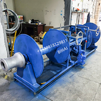 Treuil hydraulique marin en acier inoxydable pour remorquage, ancrage et amarrage de bateaux, idéal pour barge/navire