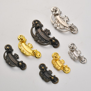 Furniture Handle Zinc Alloy Bar Shape Traditional Style <b>Drawer</b> Cabinet Pull Durable Plated Finish - Product Image 1