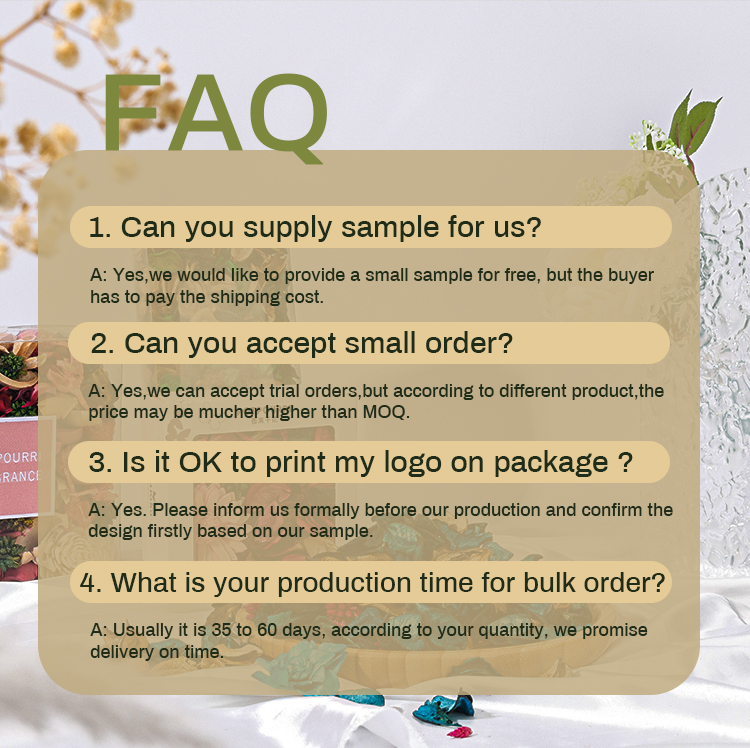 Dried Flower Cotton Colorful Private Label Fragrance Eternal Potpourri For Home Set Gift 24