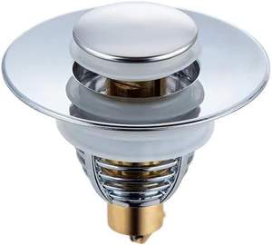 Tuyau d'évacuation des déchets d'évier de salle de bain en laiton avec filtre à rebond pour baignoire et application de cuisine - Product Image 1