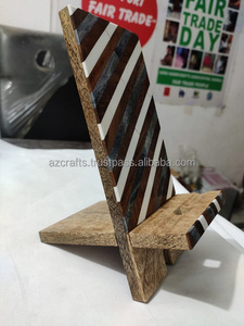 Z Fabrication support de téléphone magnétique Mini support de bureau Mobile Portable Mini support Mobile personnalisé bois de manguier/os téléphones mobiles - Product Image 2