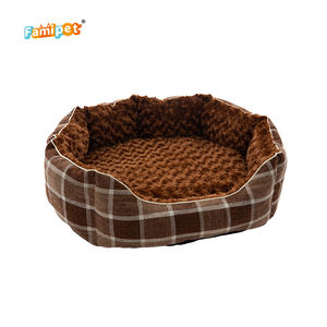 Famipet Hersteller individuelles neues Design luxuriöses waschbares weiches plüsch bequemes rundes Haustier-Katzen-Wahlhund-Bett - Product Image 6