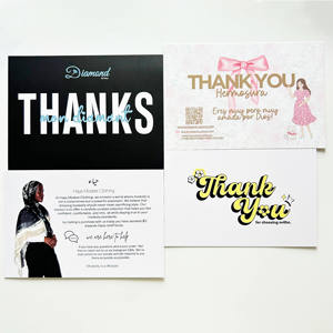 Tarjetas de Agradecimiento Promocionales con Diseño a Todo Color y Logotipo Personalizado de Bajo Pedido Mínimo, Tarjetas Postales, Tarjetas de Agradecimiento Empresariales - Product Image 1