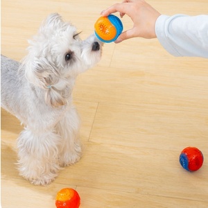 Juguete de <span class=keywords><strong>Pelota</strong></span> Elástica TPR Interactiva de Alta Calidad para <span class=keywords><strong>Perros</strong></span>, <span class=keywords><strong>Pelota</strong></span> Resistente para Masticar con Sonido y Dispensador de Golosinas para la Limpieza Dental y el Juego de Mascotas - Product Image 4