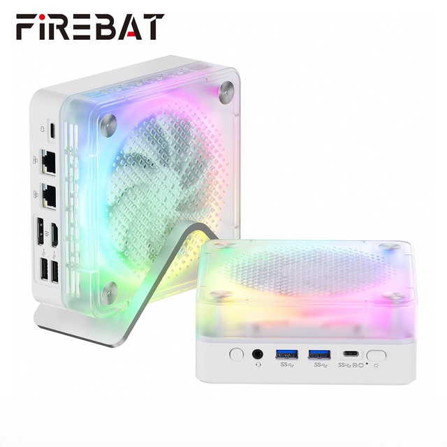 Ready to Ship for Gaming Firebat Mini PC MN56 Model AMD R7 H255 Octa Core 32GB+1TB DDR5 EU US Plugs Brand New Mini PC