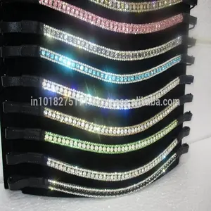 Diademas de cristal para mujer, color marrón, hecho en cuero inglés - Product Image 1
