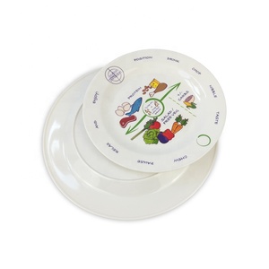 Two Sizes of 8 Inch and 10 Inch Melamine with Printing Unique High Quality Nutritional <strong>Diet</strong> <strong>Plates</strong> - Product Image 3