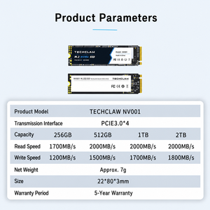 M.2 NVMe PCIe 3.0 Internal Solid State Drive 128GB-2TB 2000MB/s Wholesale Desktop Laptop System Installation OS Upgrade - Product Image 3