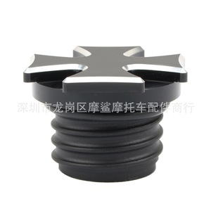 Tapa de Combustible para Motocicleta Moshark, Forma de Cruz, 7x7x6mm, para Modificación de Harley, Cubierta Decorativa - Product Image 3