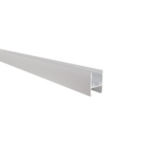 Profil LED en aluminium en forme de H argenté Yd-3620 Ofly avec couvercle de diffuseur à régression laiteuse en PC monté en surface 36*20mm avec couvercle en PMMA