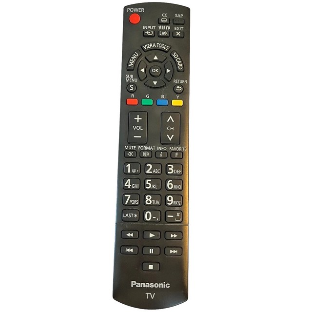 Tv Remote Control N2qayb00570 Black Replacement Genuine Oem