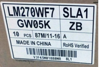   شاشة LCD طراز LM270WF7-SLA1 وLM270WF7-SLD1 مقاس 27 بوصة بـ30 دبوس LVD IPS لشاشة الكمبيوتر واللافتات الرقمية