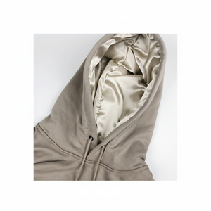 Sudadera con capucha y Logo personalizado para hombre, forro polar 100% algodón, seda de lujo de alta calidad con bordado pesado, forro de satén interior - Product Image 1